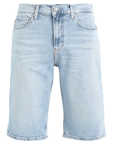 CALVIN KLEIN JEANS Denim shorts 99% Cotton, 1% Elastane