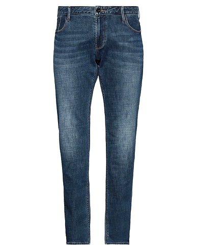 EMPORIO ARMANI Denim pants Blue 99% Cotton, 1% Elastane