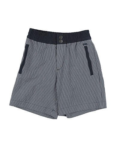 EMPORIO ARMANI Shorts & Bermuda Midnight blue 98% Cotton, 2% Elastane