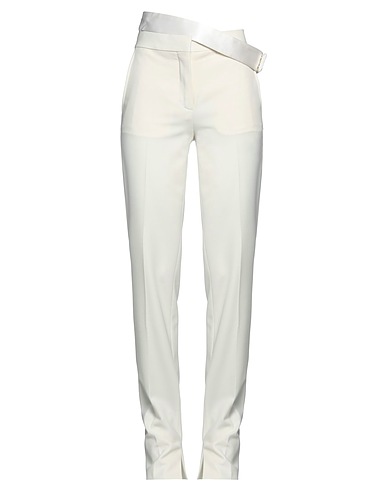 STELLA McCARTNEY Casual trouser Ivory 53% Polyester, 43% Wool, 4% Elastane, Silk