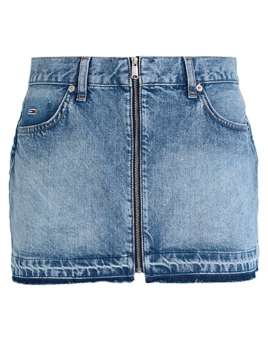 TOMMY JEANS Denim skirt Blue 100% Recycled cotton