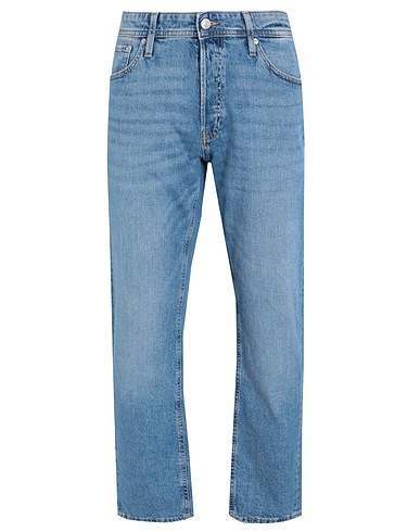 JACK & JONES Denim pants Blue 94% Cotton, 5% Recycled cotton, 1% Elastane