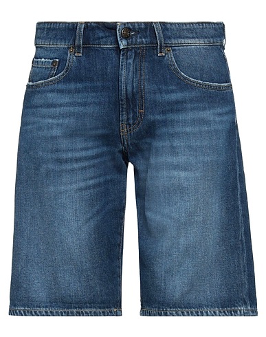 MODFITTERS Shorts Blau 100% Baumwolle