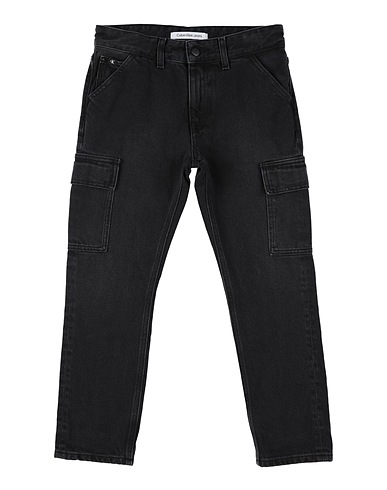 CALVIN KLEIN JEANS Denim trousers Charcoal 100% Recycled cotton