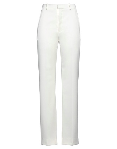 ANN DEMEULEMEESTER Casual trouser Ivory 98% Virgin Wool, 2% Polyamide