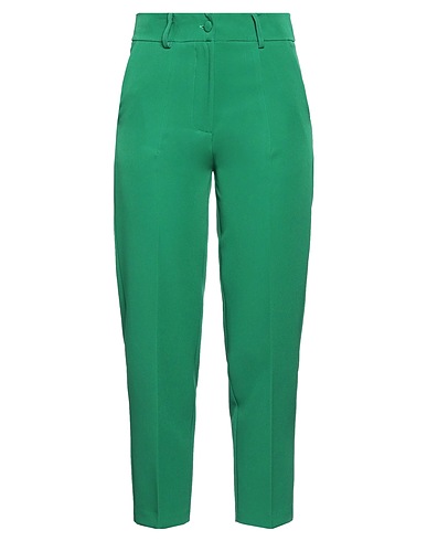 HAVEONE Casual trouser Green 89% Polyester, 11% Elastane