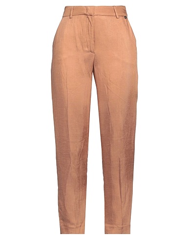 LIU •JO Pantalone Cammello 74% Viscosa, 26% Lino