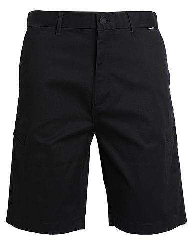 CALVIN KLEIN Shorts & Bermuda Black 98% Cotton, 2% Elastane