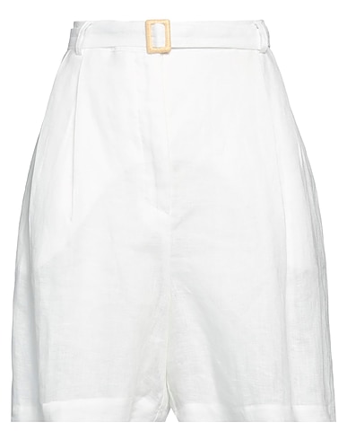 LIVIANA CONTI Shorts & Bermuda BIANCO 57% Viscose, 43% Linen