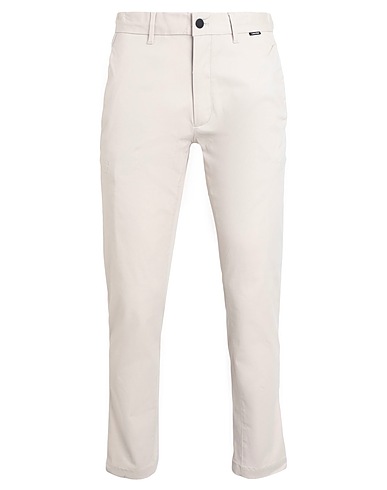 CALVIN KLEIN Casual trouser Beige 98% Cotton, 2% Elastane