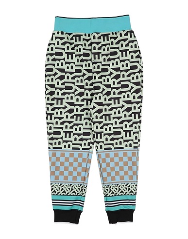 BURBERRY Casual trouser Light green 85% Polyester, 15% Elastane