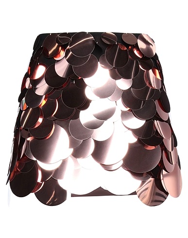 THE ATTICO Mini skirt Rose gold 68% Rayon, 27% Polyamide, 5% Elastane