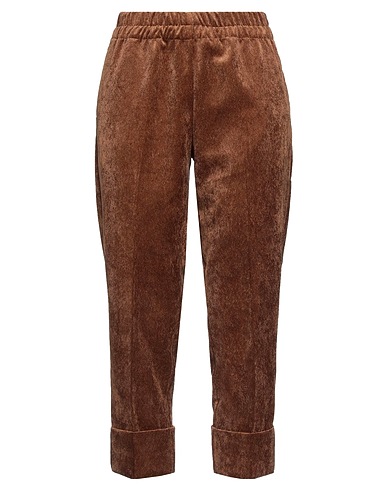 KATE BY LALTRAMODA Casual pants Brown 85% Polyester, 12% Polyamide, 3% Elastane