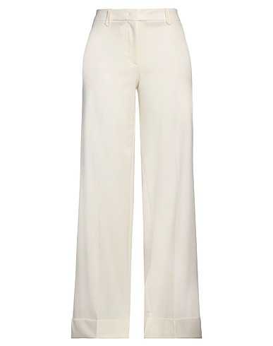 PINKO Casual pants White 55% Polyester, 41% Wool, 4% Elastane