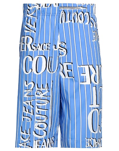 VERSACE JEANS COUTURE Shorts & Bermuda Light blue 100% Cotton