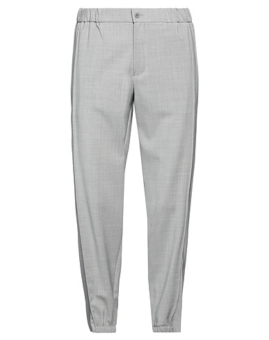 EMPORIO ARMANI Casual pants Light grey 100% Virgin Wool