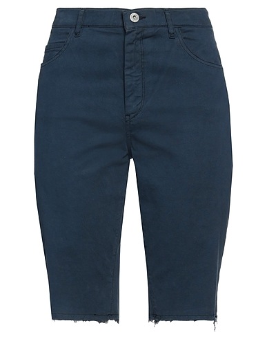 INCOTEX Shorts & Bermuda Navy blue 96% Cotton, 4% Elastane