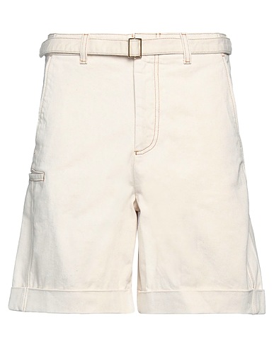 EMPORIO ARMANI Denim shorts Ivory 100% Cotton