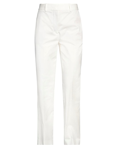 LORO PIANA Casual pants White 96% Cotton, 4% Elastane