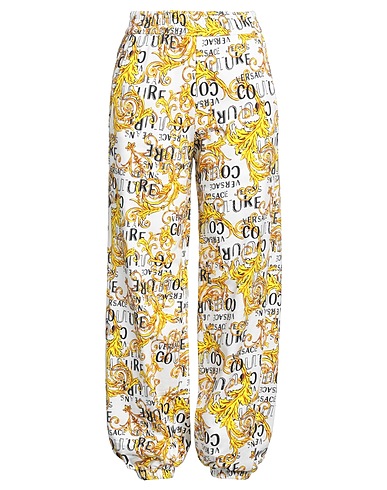 VERSACE JEANS COUTURE Casual trouser White 100% Cotton