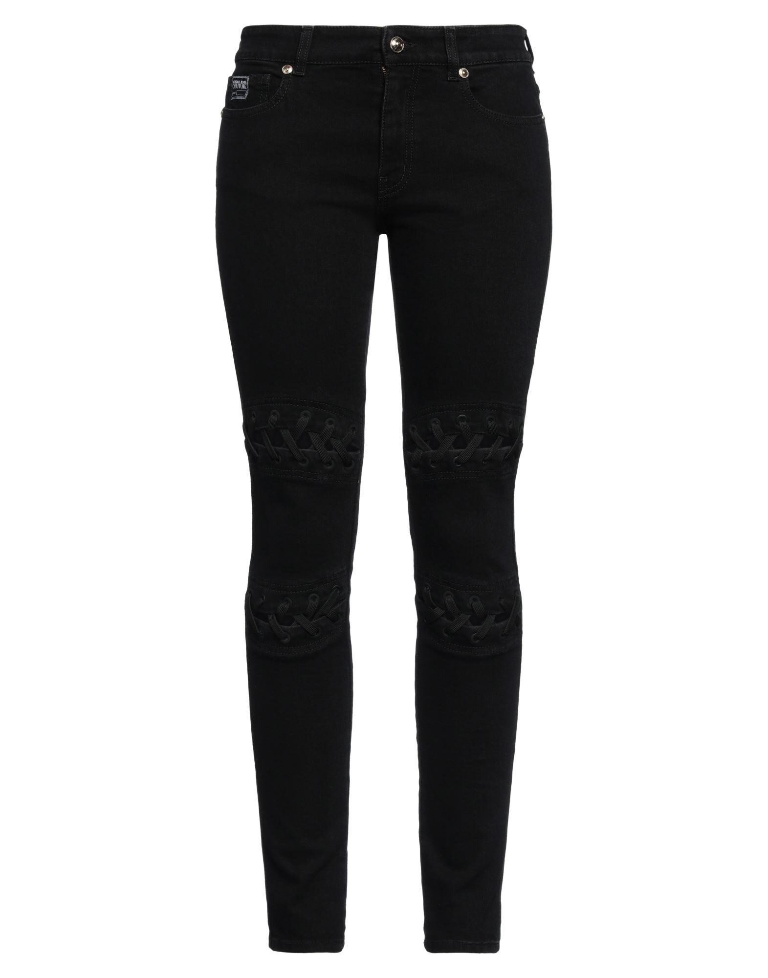 VERSACE JEANS COUTURE | Black Women's Denim Pants | YOOX