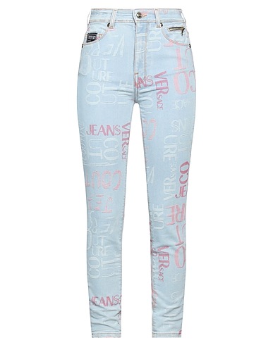 VERSACE JEANS COUTURE Denim pants Blue 84% Cotton, 14% Polyester, 2% Elastane