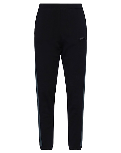 EMPORIO ARMANI Casual trouser Navy blue 81% Cotton, 17% Polyamide, 2% Elastane