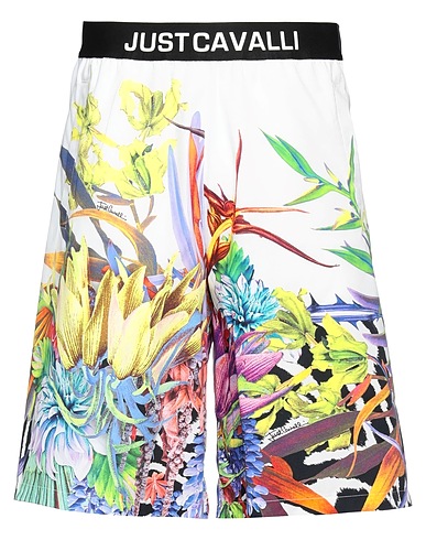 JUST CAVALLI Shorts & Bermuda White 100% Cotton