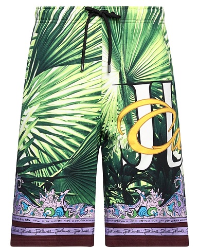 JUST CAVALLI Shorts & Bermuda Green 100% Cotton