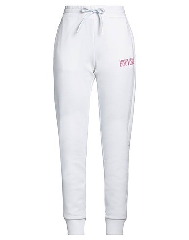 VERSACE JEANS COUTURE Pantalone Bianco 100% Cotone, Elastan