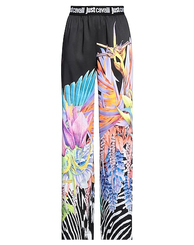 JUST CAVALLI Casual trouser NERO 100% Viscose