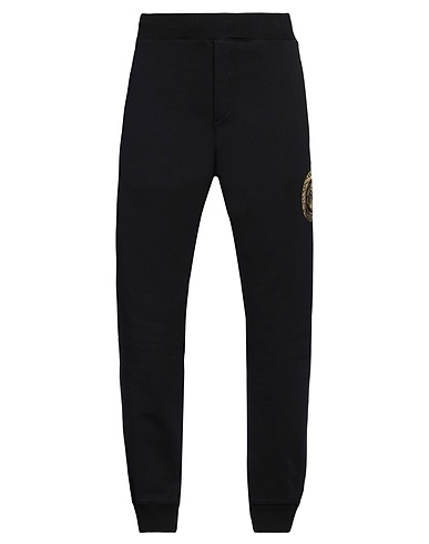JUST CAVALLI Pantalone Nero 100% Cotone, Elastan