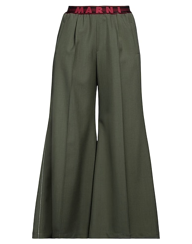 MARNI Casual trouser Military green 100% Virgin Wool