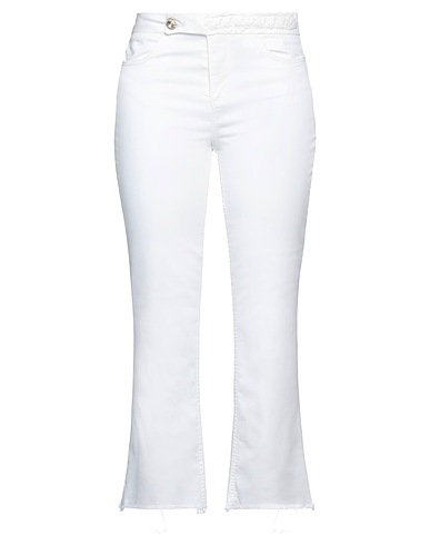 LIU •JO Casual trouser White 67% Cotton, 29% Polyester, 4% Elastane