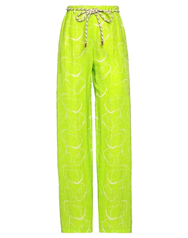 ALYSI Pantalone CHOCOLAT Verde lime 100% Cupro