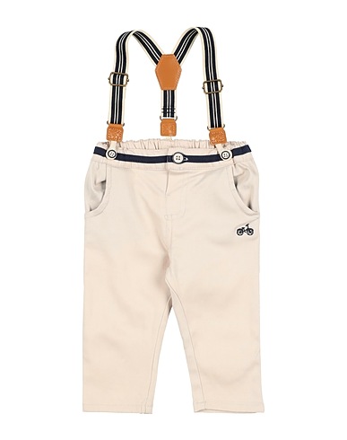 CHICCO Casual trouser Beige 71% Cotton, 27% Viscose, 2% Elastane