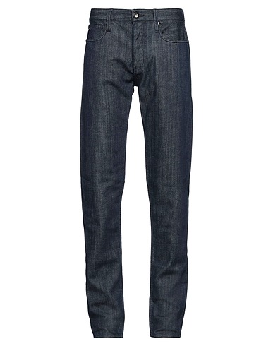 EMPORIO ARMANI Denim trousers Blue 99% Cotton, 1% Elastane