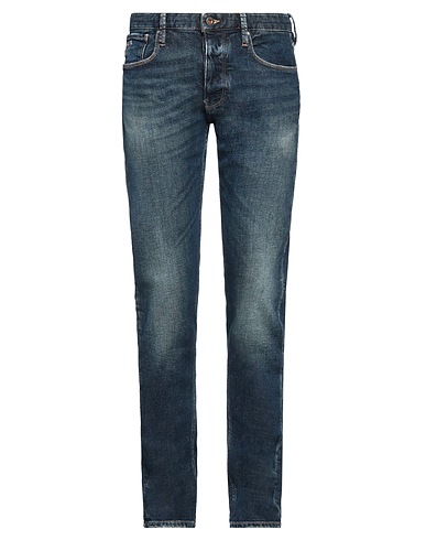 EMPORIO ARMANI Denim trousers Blue 99% Cotton, 1% Elastane