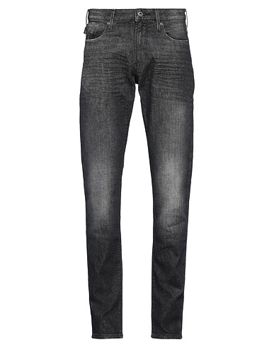 EMPORIO ARMANI Denim trousers Charcoal 98% Cotton, 2% Elastane