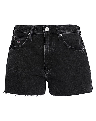 TOMMY JEANS Denim shorts Black 100% Cotton