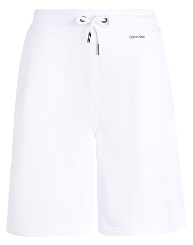 CALVIN KLEIN Shorts & Bermuda White 70% Cotton, 20% Modal, 10% Polyester