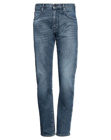 EMPORIO ARMANI Denim trousers Blue 99% Cotton, 1% Elastane