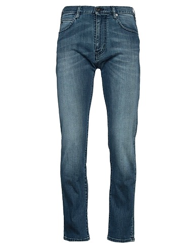 EMPORIO ARMANI Denim trousers Blue 94% Cotton, 4% Elastomultiester, 2% Elastane