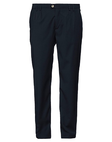 YAN SIMMON Casual trouser Midnight blue 68% Polyester, 20% Viscose, 10% Wool, 2% Elastane