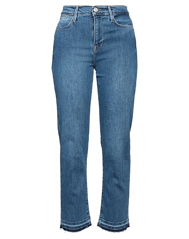 FRAME Denim trousers Blue 77% Cotton, 19% Modal, 3% Elasterell-p, 1% Elastane