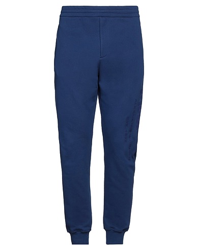 MCQUEEN Pantalone Blu 100% Cotone, Elastan