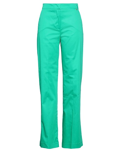 KOCCA Casual pants Green 98% Cotton, 2% Elastane