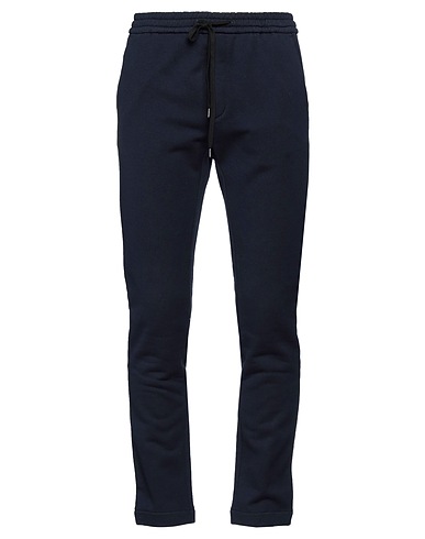 PAOLO PECORA Casual trouser Navy blue 100% Cotton