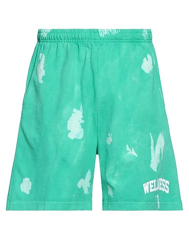 SPORTY & RICH Shorts & Bermuda Green 100% Cotton