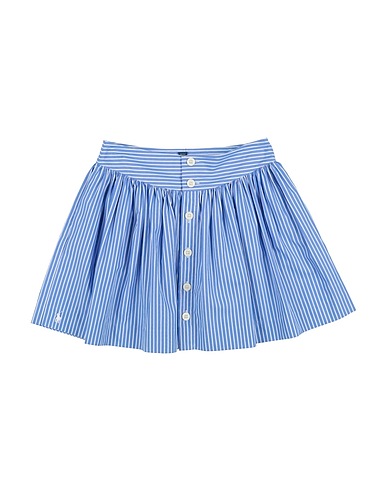 POLO RALPH LAUREN Skirt Striped Cotton Poplin Skirt
 Light blue 100% Cotton